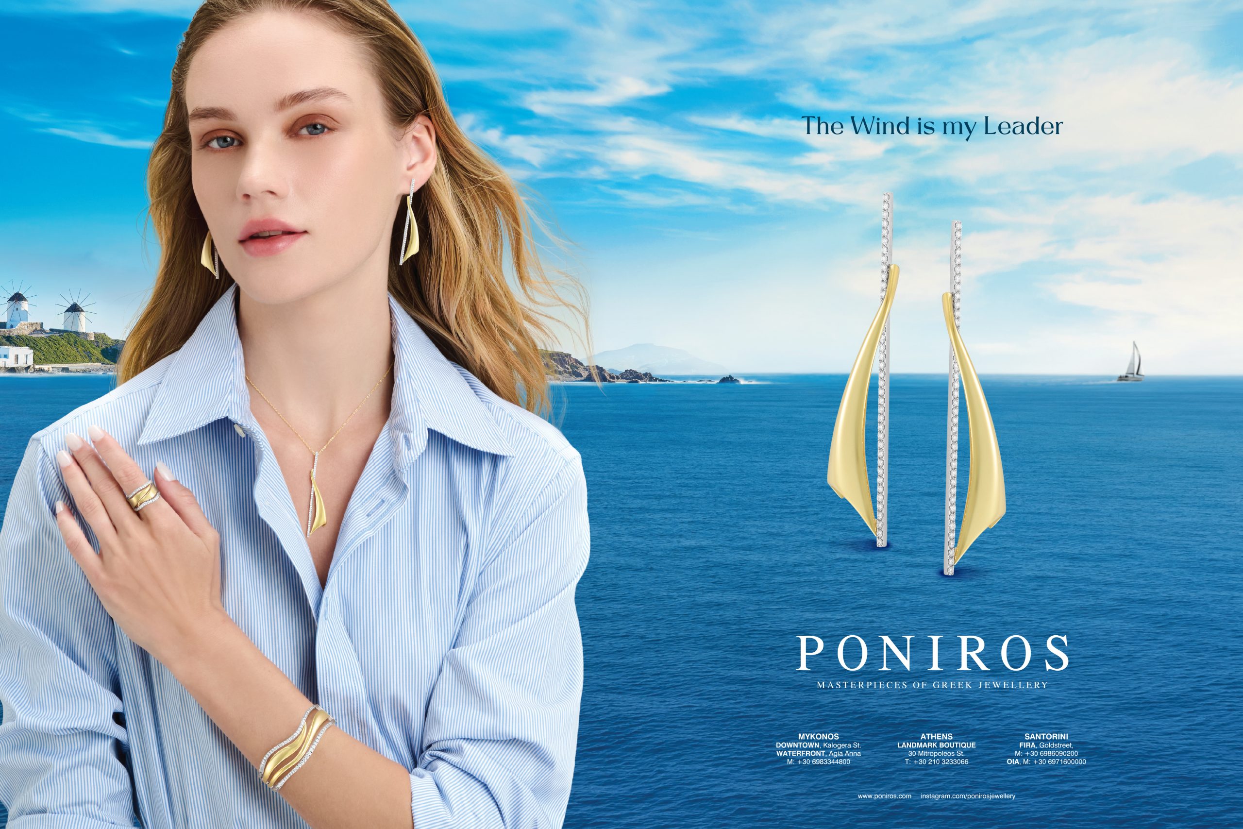 Poniros jewelry print ad